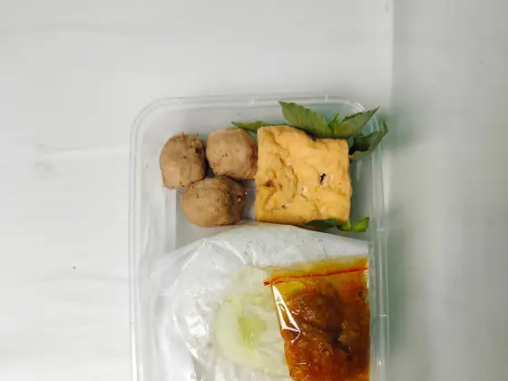 Nasi Bakwan Penyet
