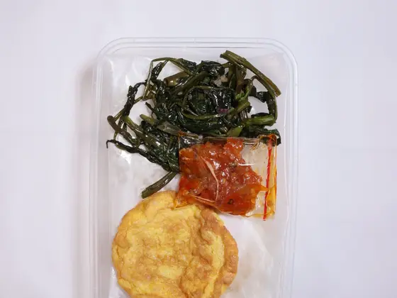 Nasi Telur Cah Kangkung